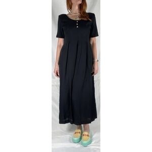 80’s/90’s Vintage ‘Jeffrey & Dara’ Black Wide Leg Jumpsuit